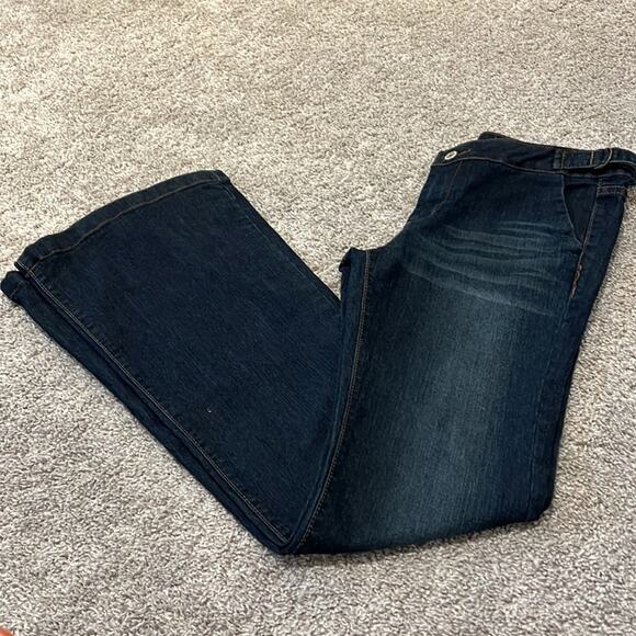 Tommy Hilfiger blue jeans, size Juniors 9 TOMMY GIRL Boho Denim wide leg Hippie - Picture 2 of 16